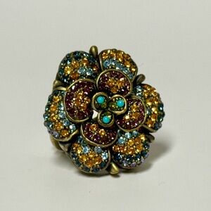 Heidi Daus “Petal Profusion” Statement Ring - Size 6